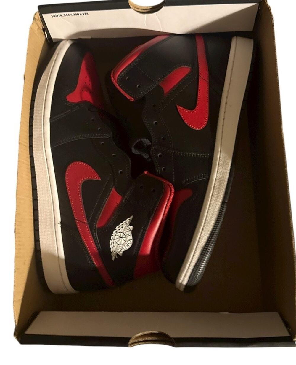 New Nike Air Jordan 1 Mid Bred Twist Black Summit Red White DQ8426-067 Size 12